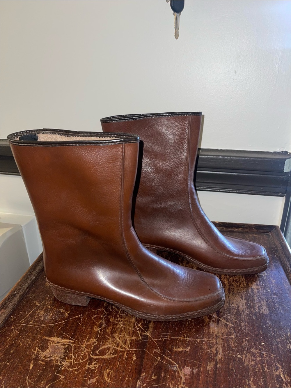 Vintage Winterproof Waterproof Mid-Calf Rain  Boots - Size 8M